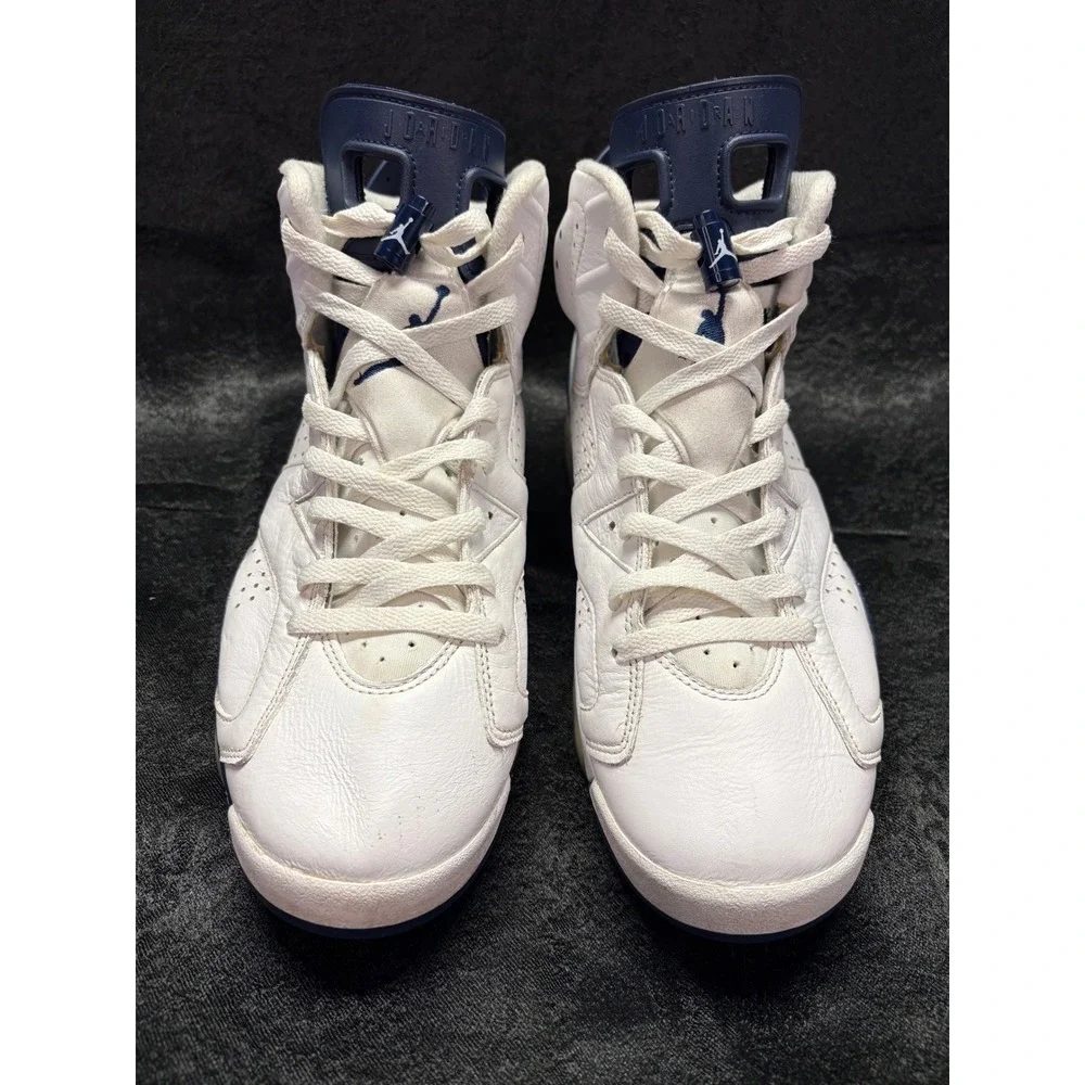 Air Jordan 6 Retro Midnight Navy 2022 White Blue Sneakers CT8529-141 Mens 11